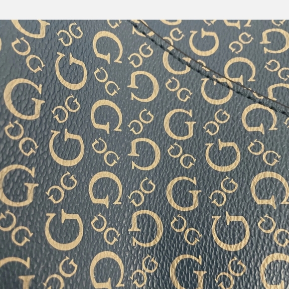 Guess Blue and Tan Tote Bag - Picture 8 of 15